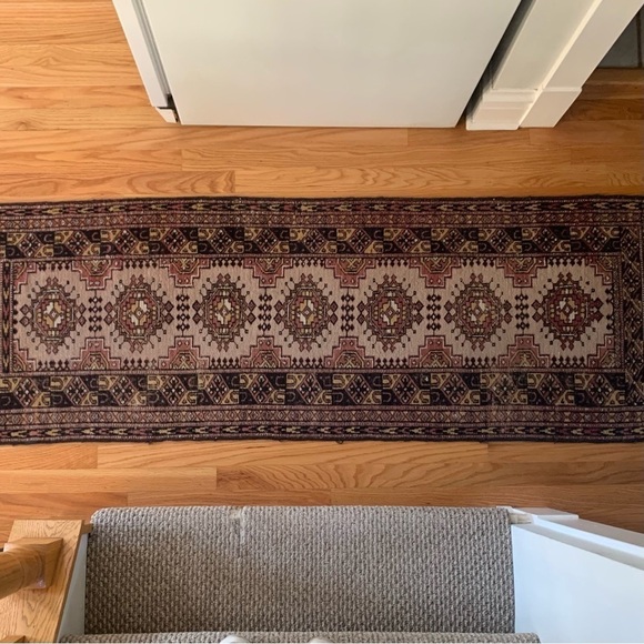 Vintage Hand-Knotted Runner Carpet (6’ x 2’) - Picture 4 of 7